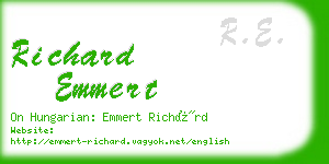 richard emmert business card